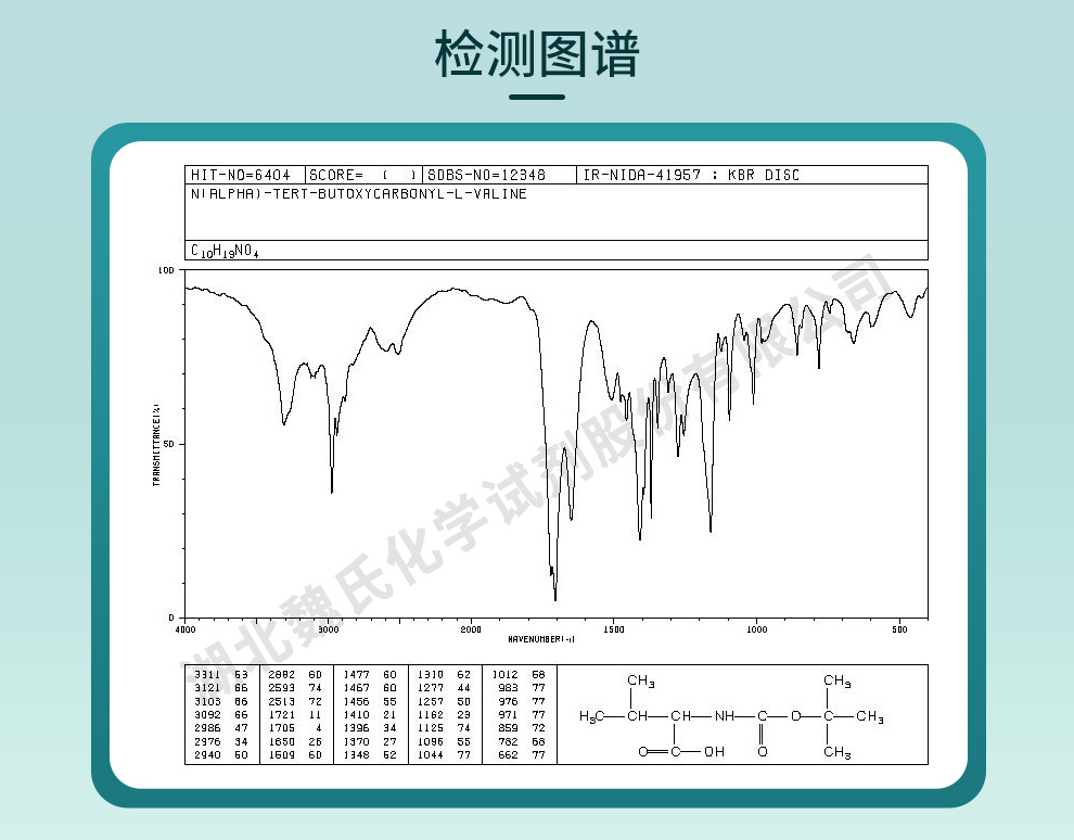 N-叔丁氧羰基L-缬氨酸_BOC-L-缬氨酸光谱