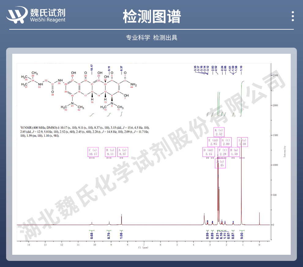 替加环素光谱